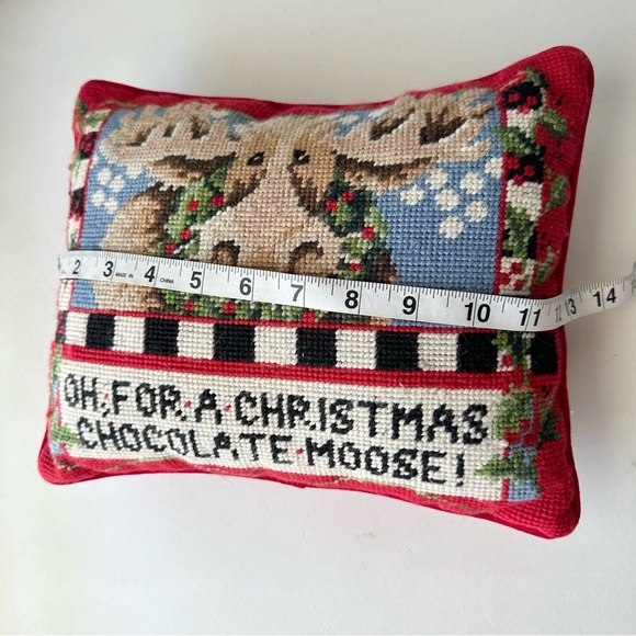 Vintage Needlepoint Pillow - Picture 8 of 9